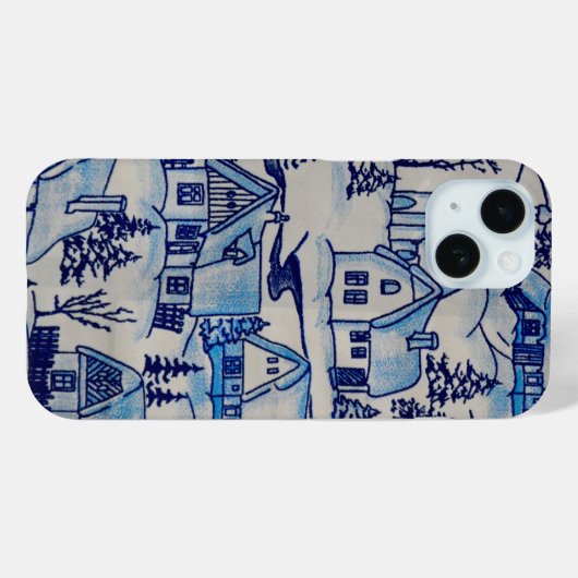  kerstvakantiedorp Case-Mate iPhone case (Achterkant (horizontaal))