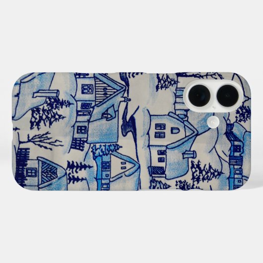  kerstvakantiedorp Case-Mate iPhone case (Achterkant (horizontaal))