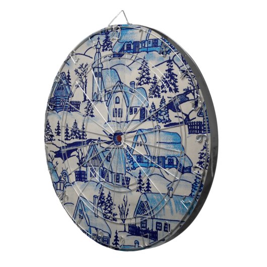  kerstvakantiedorp dartbord (Voorkant Rechts)