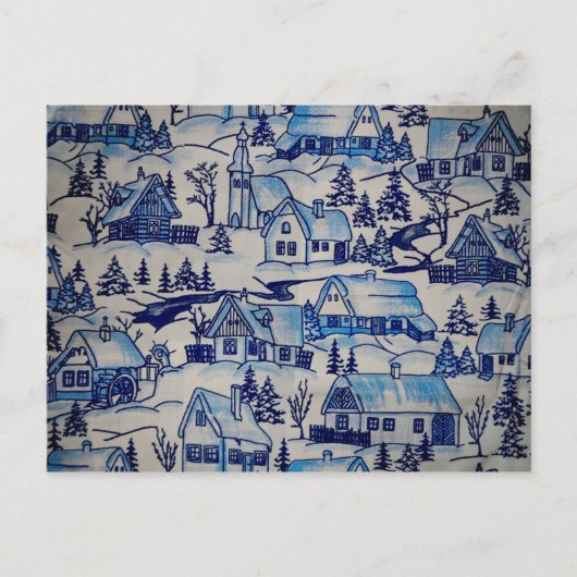  kerstvakantiedorp feestdagenkaart (Voorkant)