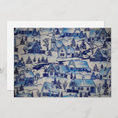  kerstvakantiedorp feestdagenkaart (Voorkant / Achterkant)