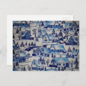  kerstvakantiedorp feestdagenkaart (Voorkant / Achterkant)