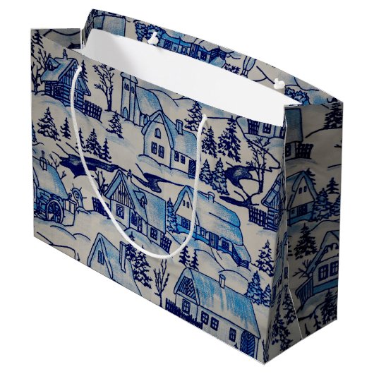  kerstvakantiedorp large cadeautasje (Achterkant Gekanteld)