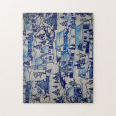  kerstvakantiedorp legpuzzel (Verticaal)