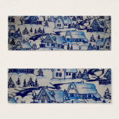  kerstvakantiedorp mini visitekaartjes (Voorkant /achterkant)