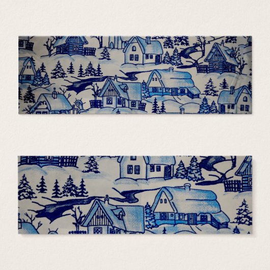  kerstvakantiedorp mini visitekaartjes (Voorkant /achterkant)