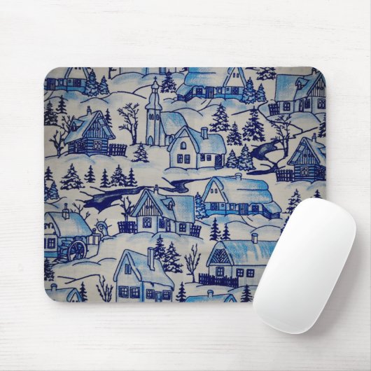  kerstvakantiedorp muismat (Met muis)