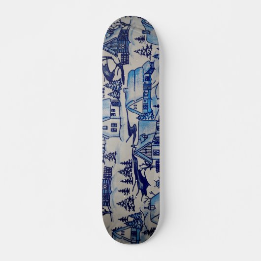  kerstvakantiedorp persoonlijk skateboard (Voorkant)