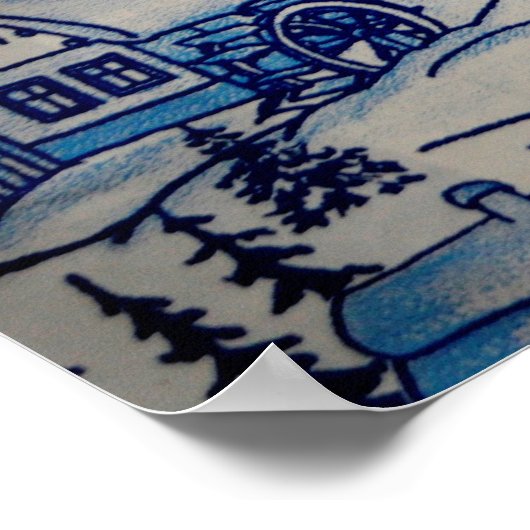  kerstvakantiedorp poster (Hoek)