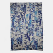  kerstvakantiedorp theedoek (Verticaal)