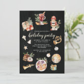 Kerstvakantiefeest Eetkamer Notenkraker Diner Kaart (Staand voorkant)