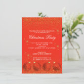 Kerstvakantiefeest Glitter Kaart (Staand voorkant)