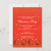 Kerstvakantiefeest Glitter Kaart (Voorkant)
