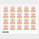 Kerstvakantiefeest Glitter Vierkante Sticker (Vel)