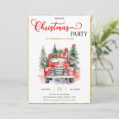 Kerstvakantiefeest Kaart (Staand voorkant)