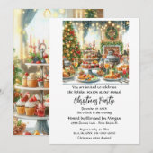 Kerstvakantiefeest  kaart (Voorkant / Achterkant)