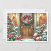 Kerstvakantiefeest Kaart (Achterkant)