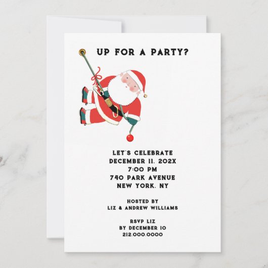 Kerstvakantiefeest Kaart (Voorkant)