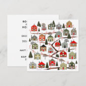 Kerstvakantiefeest Kaart (Voorkant / Achterkant)