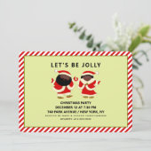Kerstvakantiefeest Kaart (Staand voorkant)