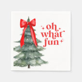 Kerstvakantiefeest Oh wat leuk Servet (Voorkant)
