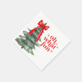 Kerstvakantiefeest Oh wat leuk Servet (Hoek)