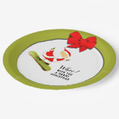 Kerstvakantiefeest Papieren Bordje (Gekanteld)