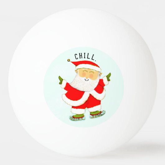 Kerstvakantiefeest Pingpongbal (Voorkant)