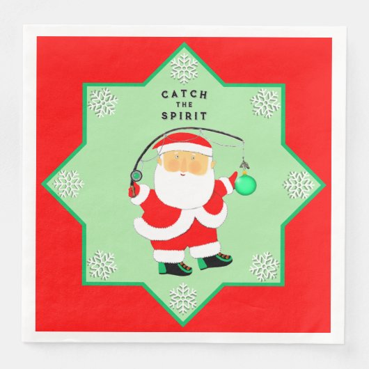 Kerstvakantiefeest Servet (Voorkant)