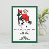 Kerstvakantiefeest Uitnodiging (Staand voorkant)