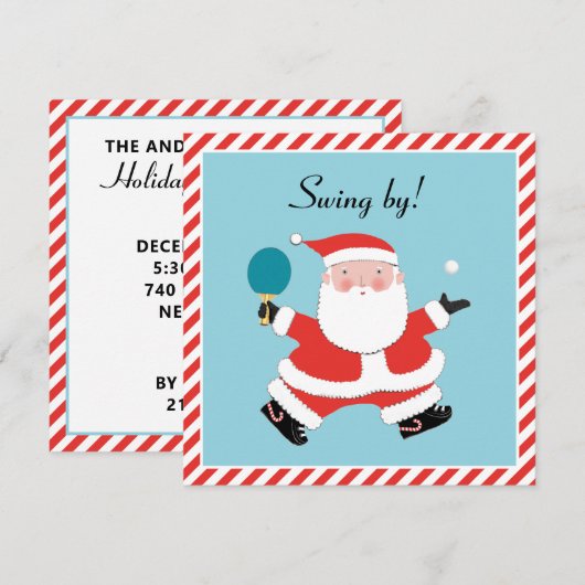 Kerstvakantiefeest Uitnodigingen (Voorkant / Achterkant)