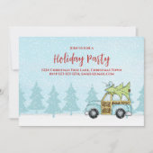 Kerstvakantiefeest Winter Festieve QR-code Kaart (Voorkant)