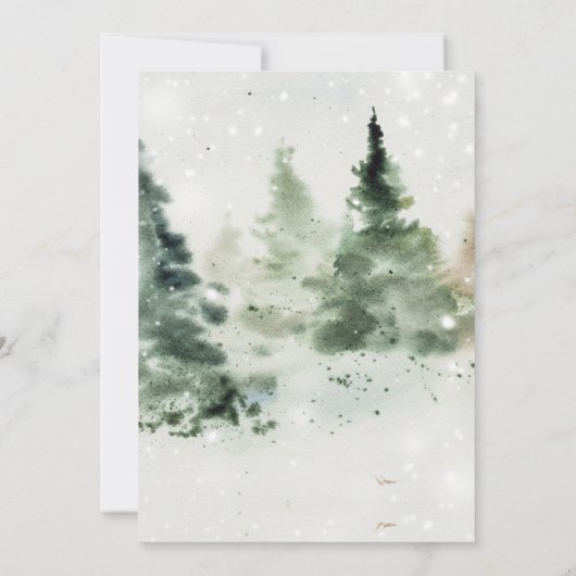 Kerstvakantiefeestdiner Moderne Notenkraker Kaart (Achterkant)