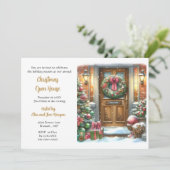 Kerstvakantiefeestje Kaart (Staand voorkant)