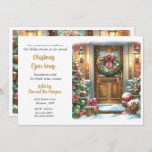 Kerstvakantiefeestje Kaart (Voorkant / Achterkant)