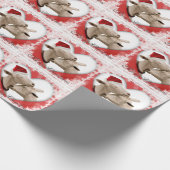 Kerstvakantiegeiten in liefde cadeaupapier (Hoek)