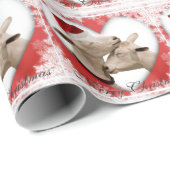 Kerstvakantiegeiten in liefde cadeaupapier (Rol Hoek)