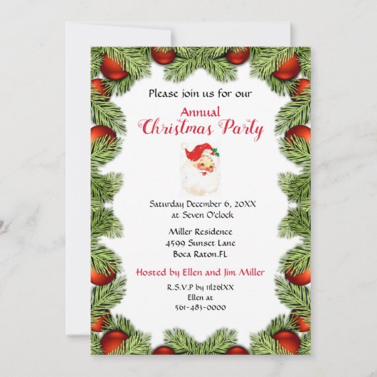 Kerstvakantiehuis Feest Kaart (Voorkant)