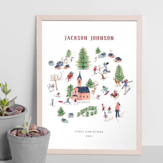 Kerstvakantiehuizen | Poster | Kunstprint