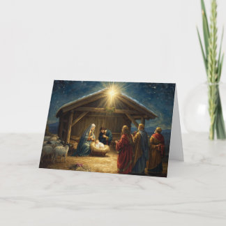 Kerstvakantiekaart Baby Jezus Serie #4 Kaart