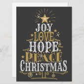 Kerstvakantiekaart Feestdagenkaart (Voorkant / Achterkant)