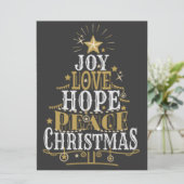 Kerstvakantiekaart Feestdagenkaart (Staand voorkant)