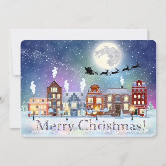 Kerstvakantiekaart Feestdagenkaart (Voorkant)