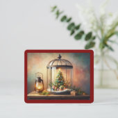 Kerstvakantiekaart Feestdagenkaart (Staand voorkant)