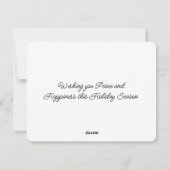 Kerstvakantiekaart Feestdagenkaart (Achterkant)