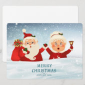 Kerstvakantiekaart Feestdagenkaart (Voorkant / Achterkant)