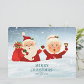 Kerstvakantiekaart Feestdagenkaart (Staand voorkant)