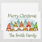 Kerstvakantiekaart Feestdagenkaart (Voorkant / Achterkant)