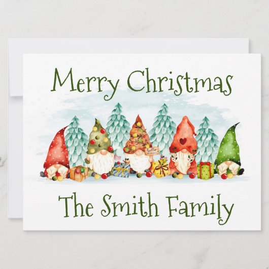 Kerstvakantiekaart Feestdagenkaart (Voorkant)