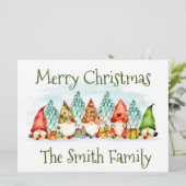 Kerstvakantiekaart Feestdagenkaart (Staand voorkant)